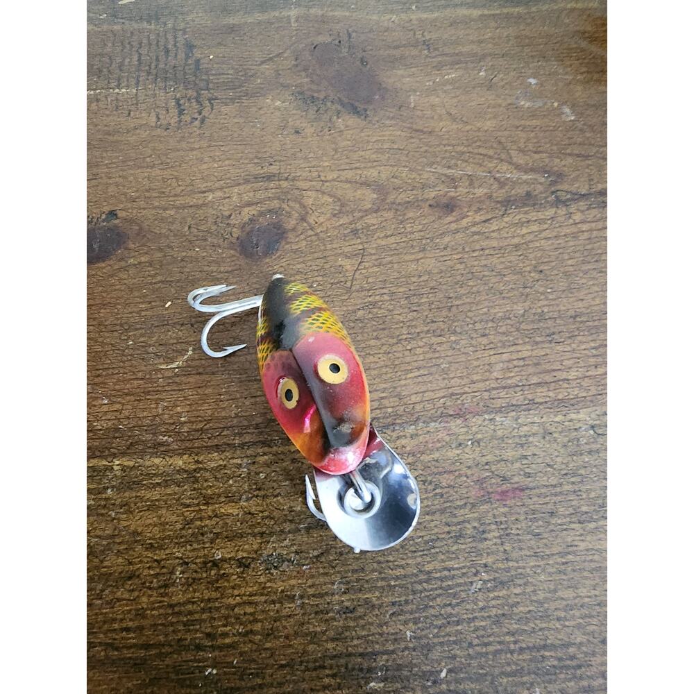 Black Yellow Red Face Heddon Midget River Runt